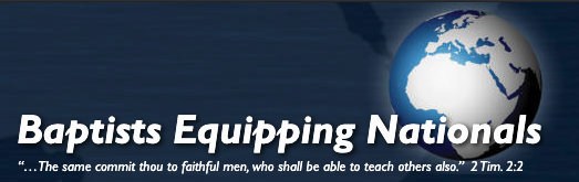 Baptists Equipping Nationals Logo