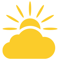 Sun Rising Over the Clouds