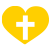 Cross in Heart Icon